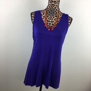 LOGO Purple Hi-Low Tank Tunic